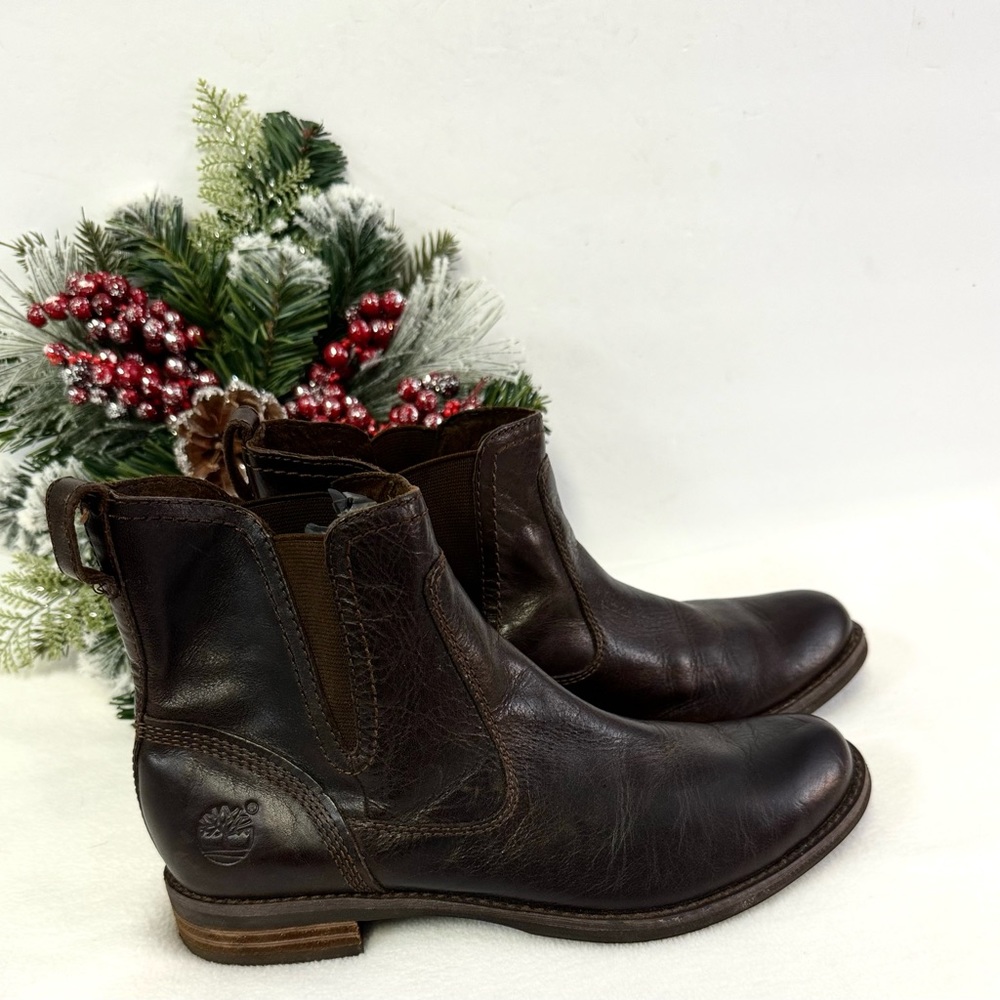 Timberland Women’s Savin Hill Chelsea Brown Boot Size 7.5
